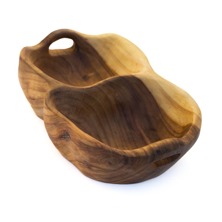 Wooden fruit bowl